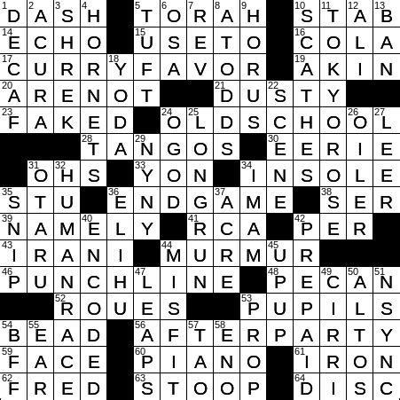 free oneself of crossword clue